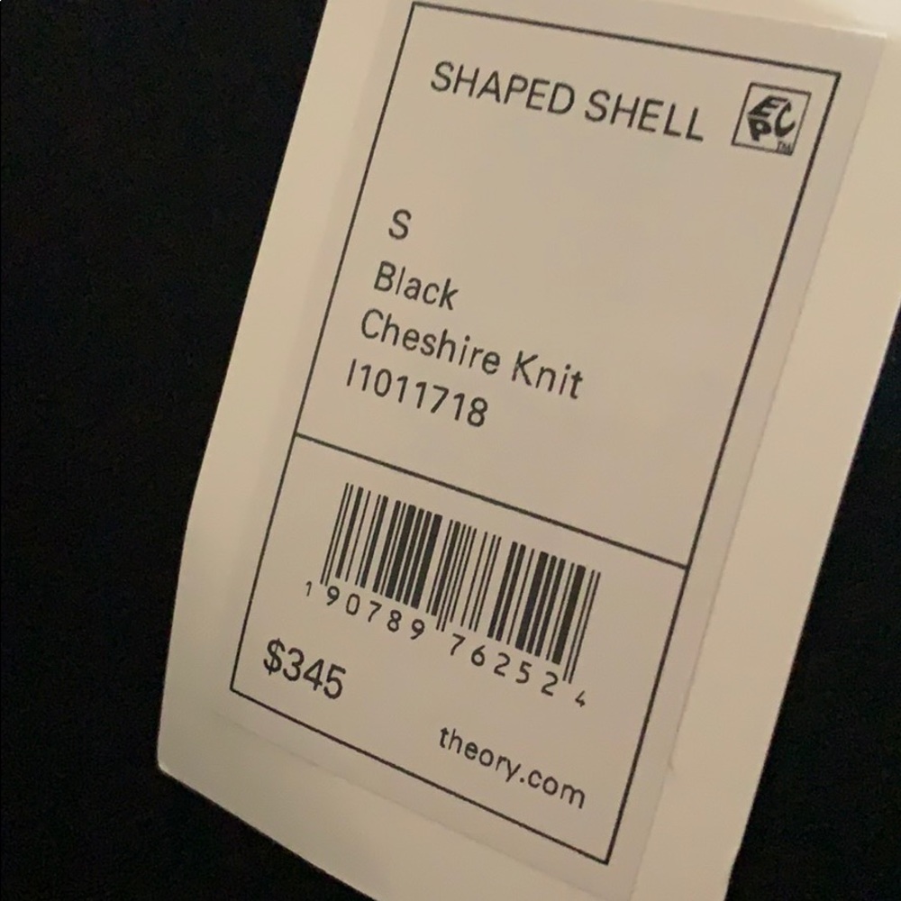 Theory Black Shaped Shell Shirt - Picture 6 of 6